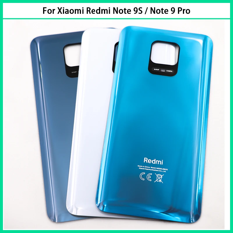 Новинка для Xiaomi Redmi Note 9S / 9 Pro 64MP Задняя крышка батареи Note9S задняя дверь 3D