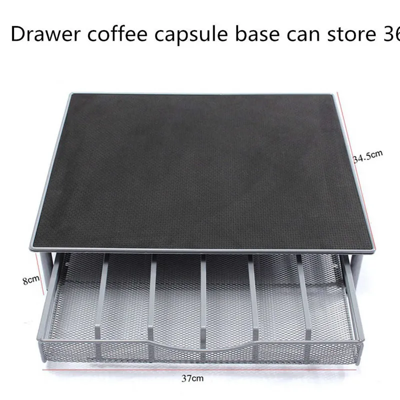 36pcs 54 шт., 36 шт., металлические капсулы Nespresso, держатель для кофейных капсул, стойка, ящики для хранения капсул, органайзер, Кофейные Наборы Посуды - Цвет: 36pcs