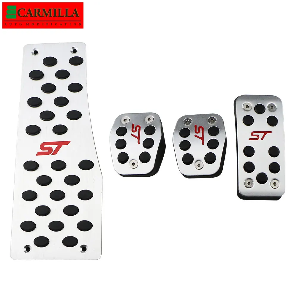 

Stainless Steel Car Pedals for Ford Focus 3 MK3 2012 - 2017 LHD Gas Brake Pedal Protection Cover Dead Pedal Pads Accessories