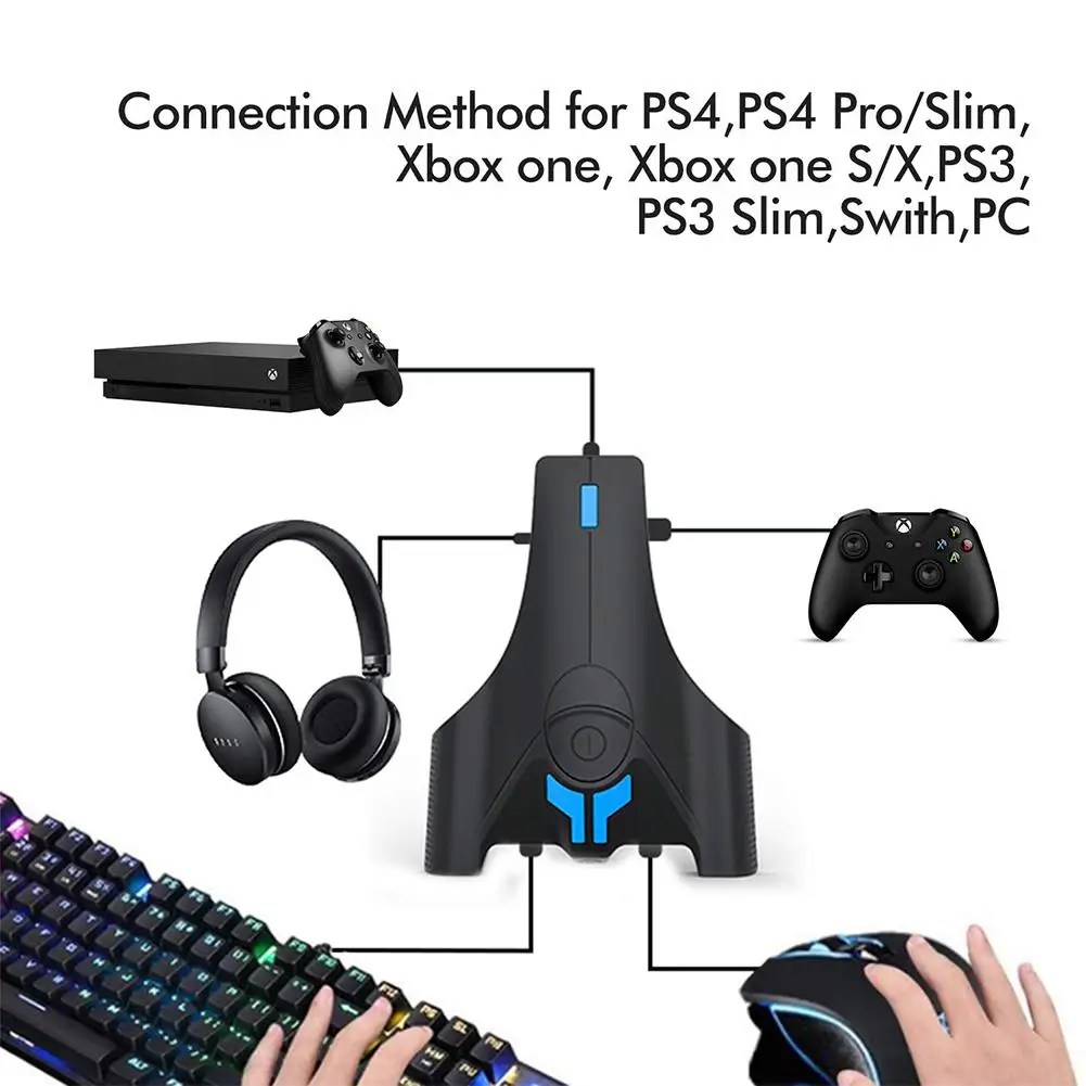 Мобильная игровая клавиатура мышь конвертер USB беспроводной Bluetooth адаптер