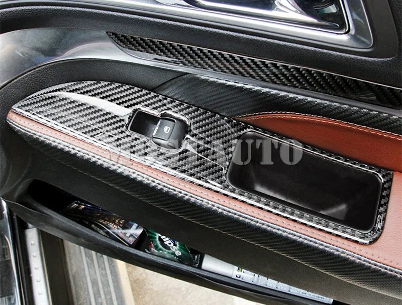 Для Ford Explorer углеродного волокна двери автомобиля подлокотник переключатель окна