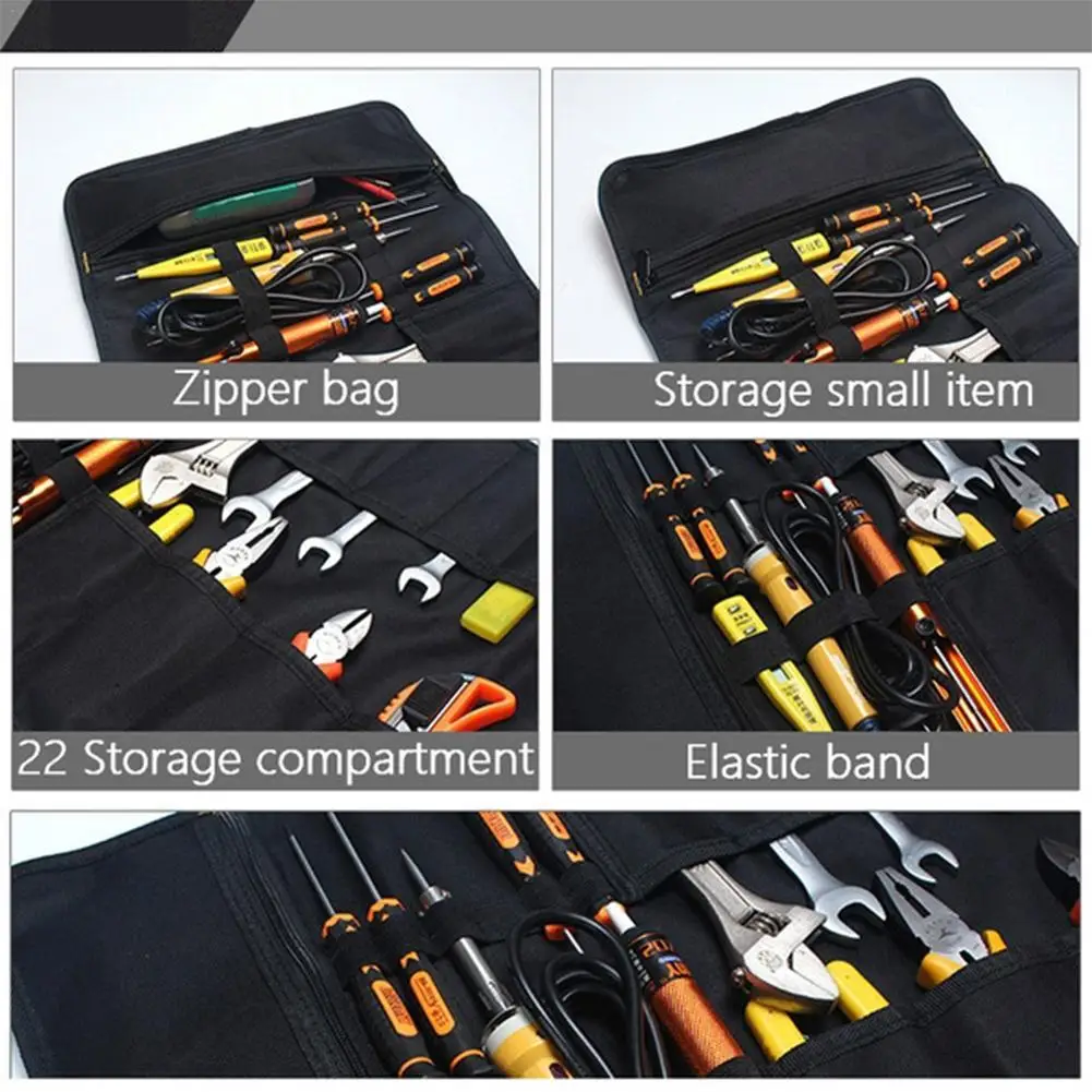 

Многофункциональный катушка Тип сумка для ручных инструментов складной электрика хранения инструмент ремонт дома для хранения инструмент...