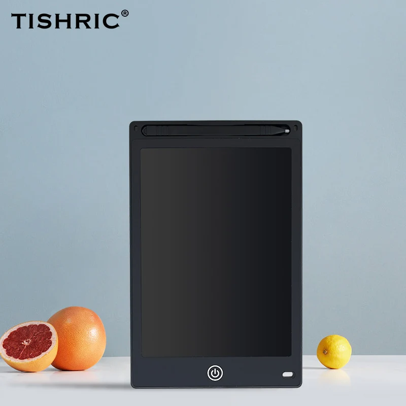 Thick pen-Black TISHRIC ЖК-планшет для письма 8,5 дюймов сенсорный/Почерк коврик обучающий графический планшет для рисования цифровой планшет со стилусом детский подарок - Цвет: Thick pen-Black