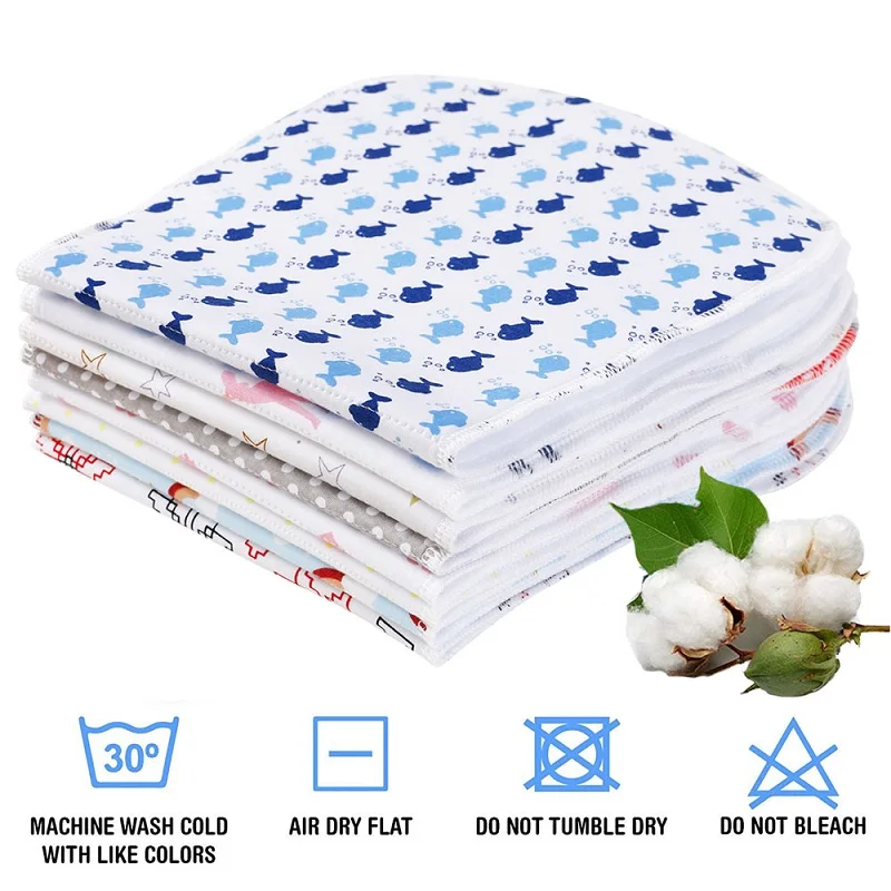 1pcs Baby Burping Cloth Bandana Accessories 100% Cotton Towel Reusable Absorbent Infant Stuff For Girl And Boy Baby Bibs