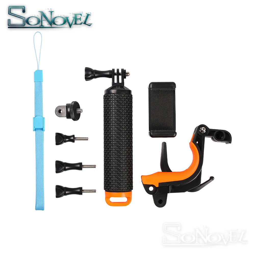 Съемка плавающей рукоятка-поплавок пистолет триггер набор для GoPro Hero 7 6 5 черный