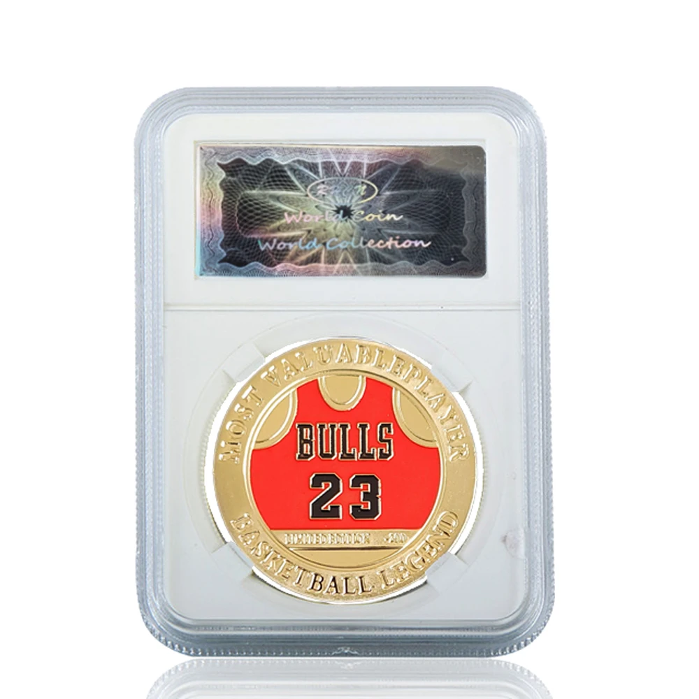 

United States Michael Jordan Gift Best Collection Gold Coin for JORDAN Fans W/ Acrylic Case