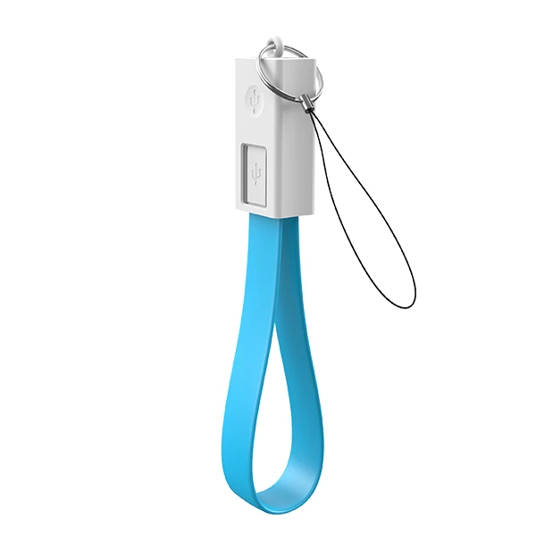 Синий ACCEZZ внешний аккумулятор USB кабель Micro для samsung Galaxy S7 S6 Edge Xiaomi Redmi 7A короткая Быстрая зарядка данных синхронизировать мобильный телефон провод - Цвет: Синий