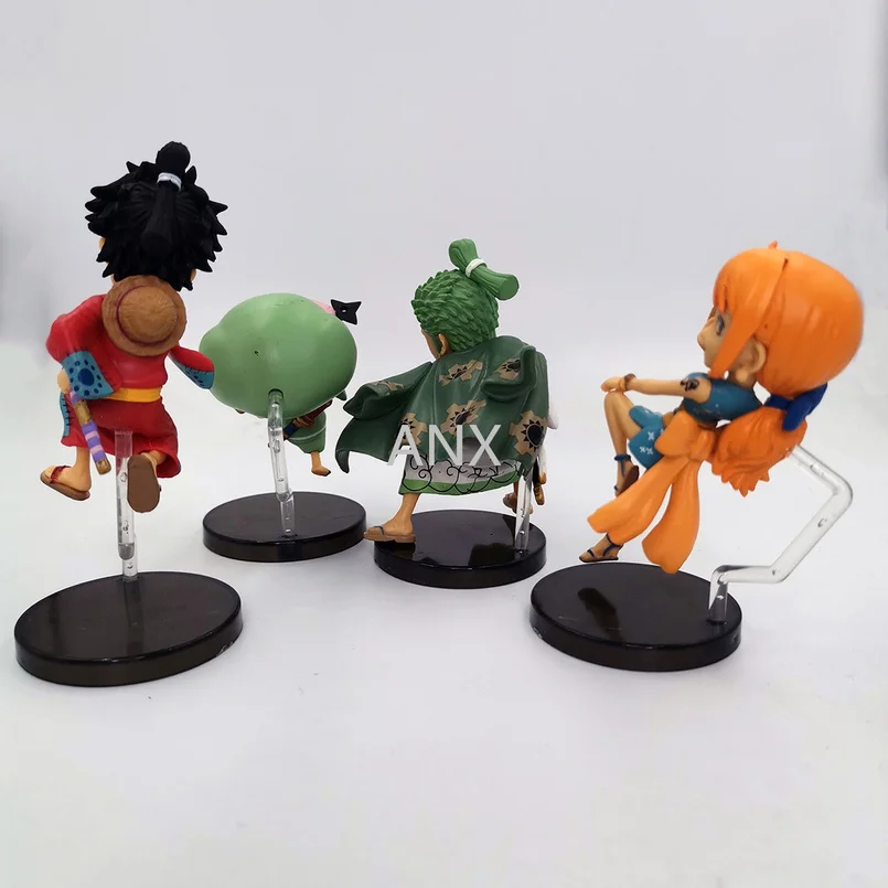 

4pcs Anime Luffy Zoro Nami Chopper Figure PVC Action Anime Collection Doll Model Toys Gifts Desktop decoration For children