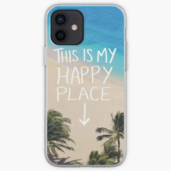 

Happy Place Hawaii Phone Case for iPhone 11 12 13 Pro Max Mini 5 5S SE X XS XR Max 6 6S 7 8 Plus Pattern Fashion Soft Flower