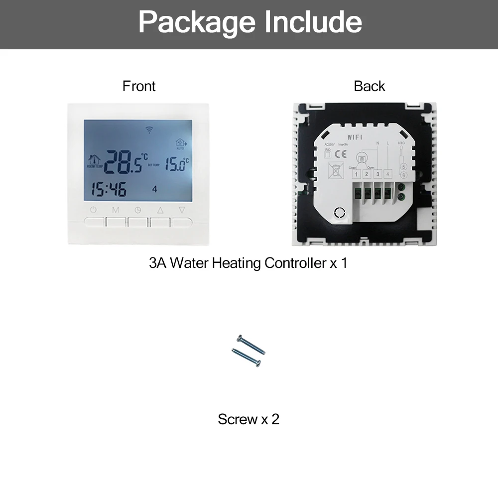 3A Water Heating 16A AC 220V wifi термостат для нагрева воды/электрическая система отопления wifi термостат приложение управления для теплого пола - Цвет: 3A Water Heating