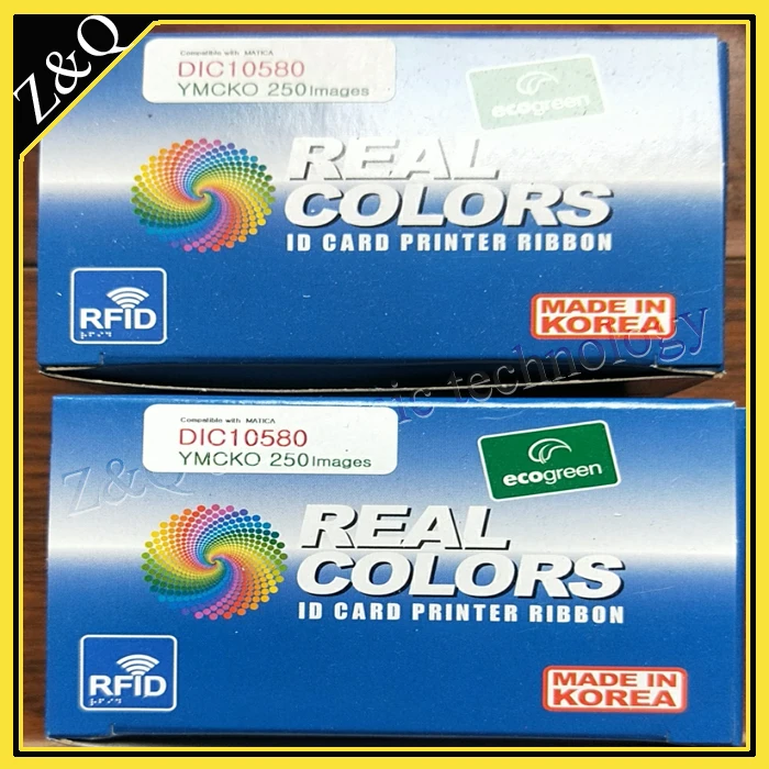 Совместимая цветная лента EDIsecure DIC10580 для использования с принтером EDI DCP350 250 |