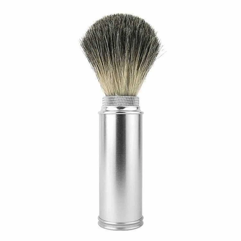 

Shave Brush Pure Nylon with Resin Handle and Metal Brush Supplies Vintage Hand-Crafted Shaving Brush