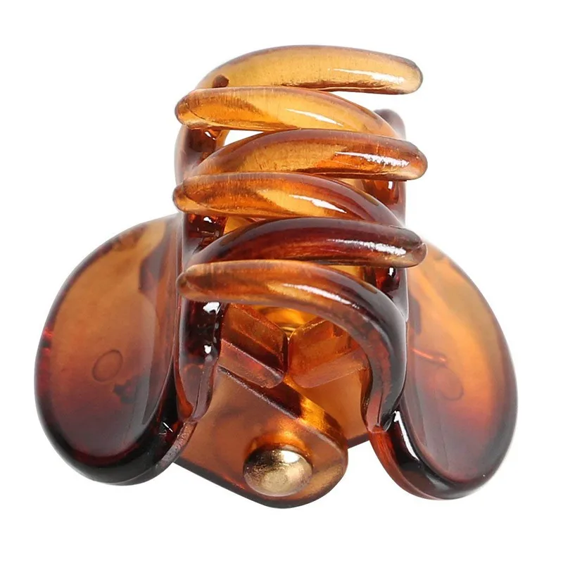 

Hair Clips Brown Mini Hair Claws Brown Stylish Clamps Clips x 12