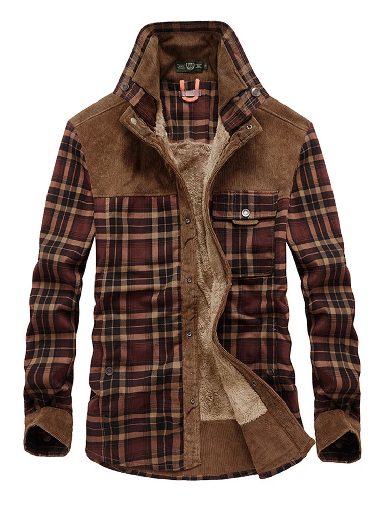 Женская Повседневная рубашка Флисовая теплая бархатная с длинными рукавами