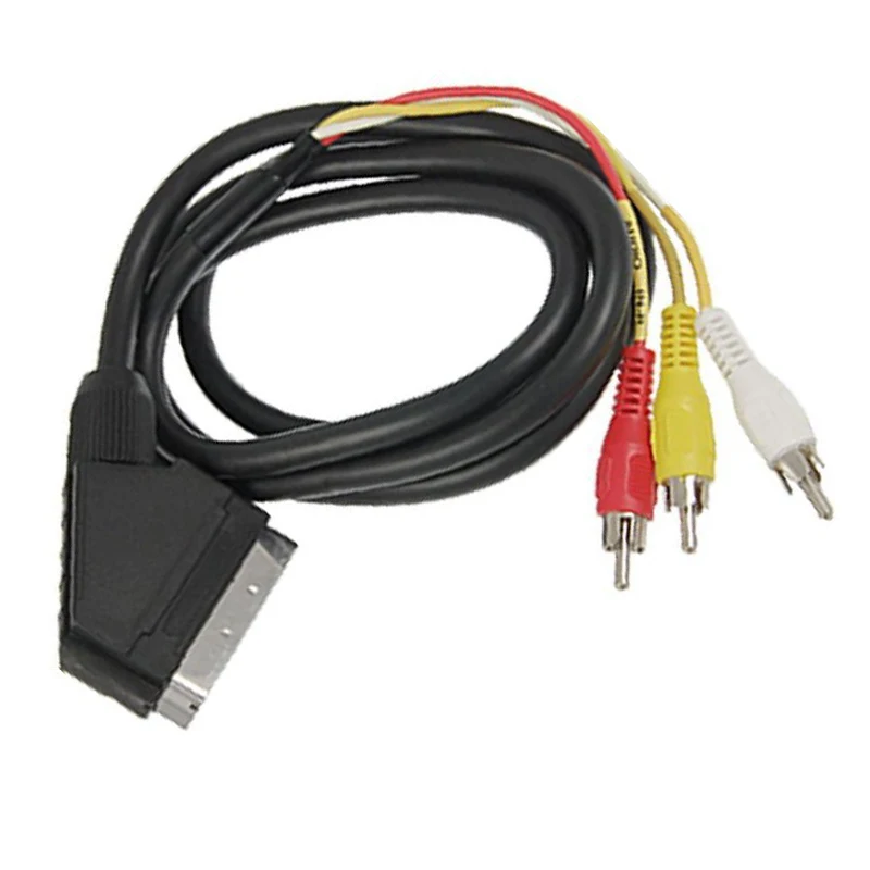 Стандарт ЕС SCART линия 1 5 м 21P метла головка аудио и видео соединительная