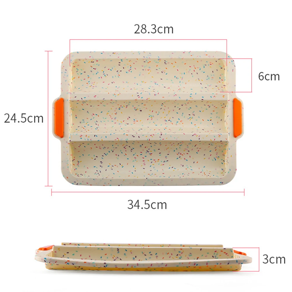 Форма для хлеба силиконовая форма торта выпечки французская багетная маффинов