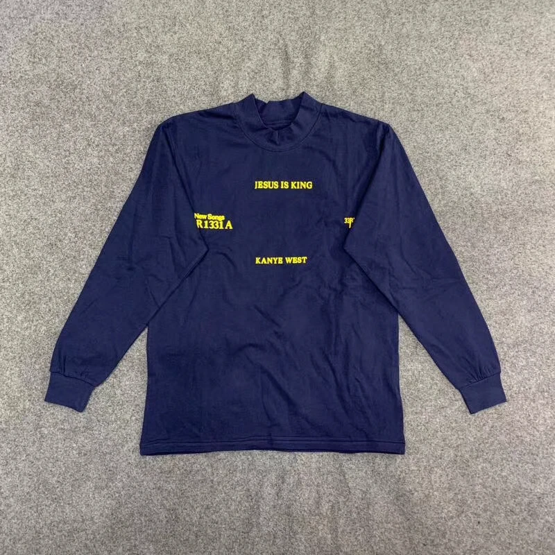 

High Quality Jesus is King T-Shirts Casual Fashion 3D Printing Kanye West Jesus is King LA Listening Party Long Sleeve T Shirt
