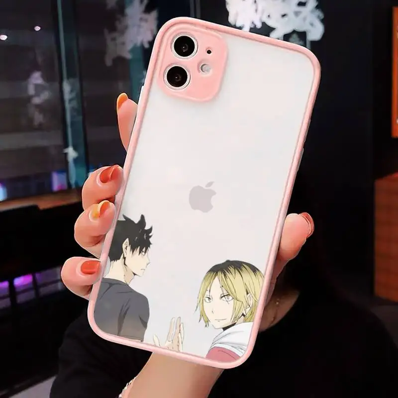 

Anime Kenma Kozume Of Haikyuu Phone Cases Matte Transparent For iPhone 12 Mini 11 Pro XR XS Max 7 8 Plus