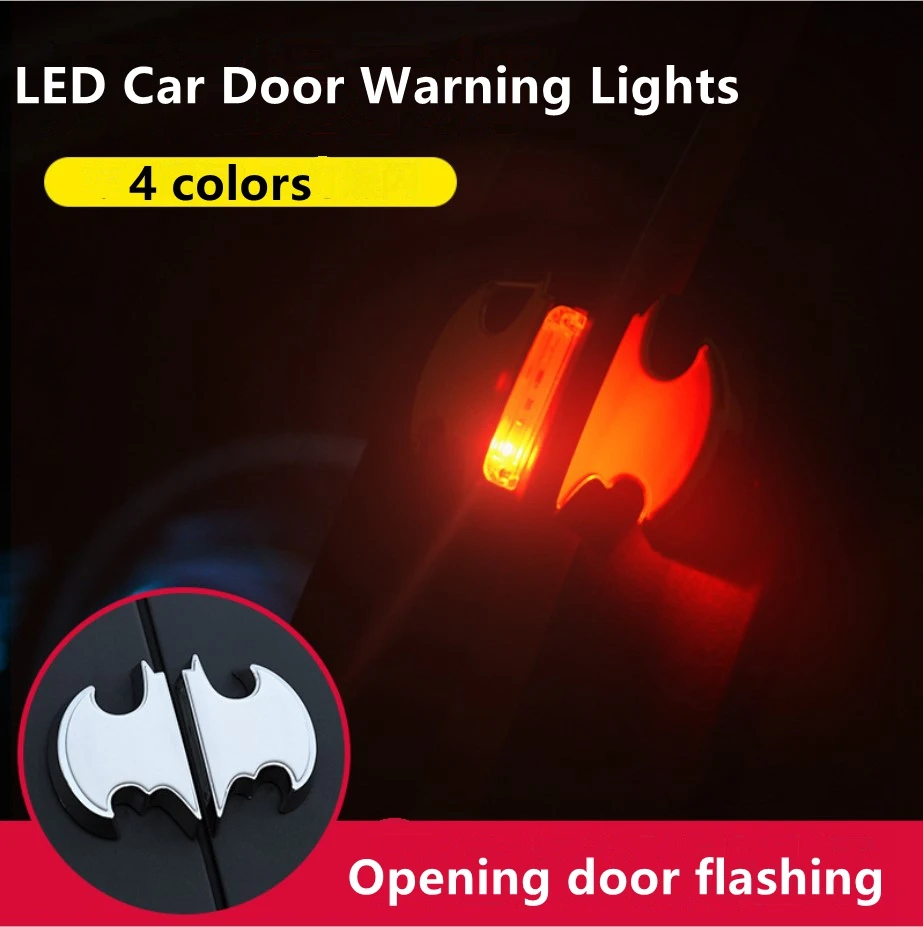 Автомобильная дверь с электроприводом Предупреждение светло красный