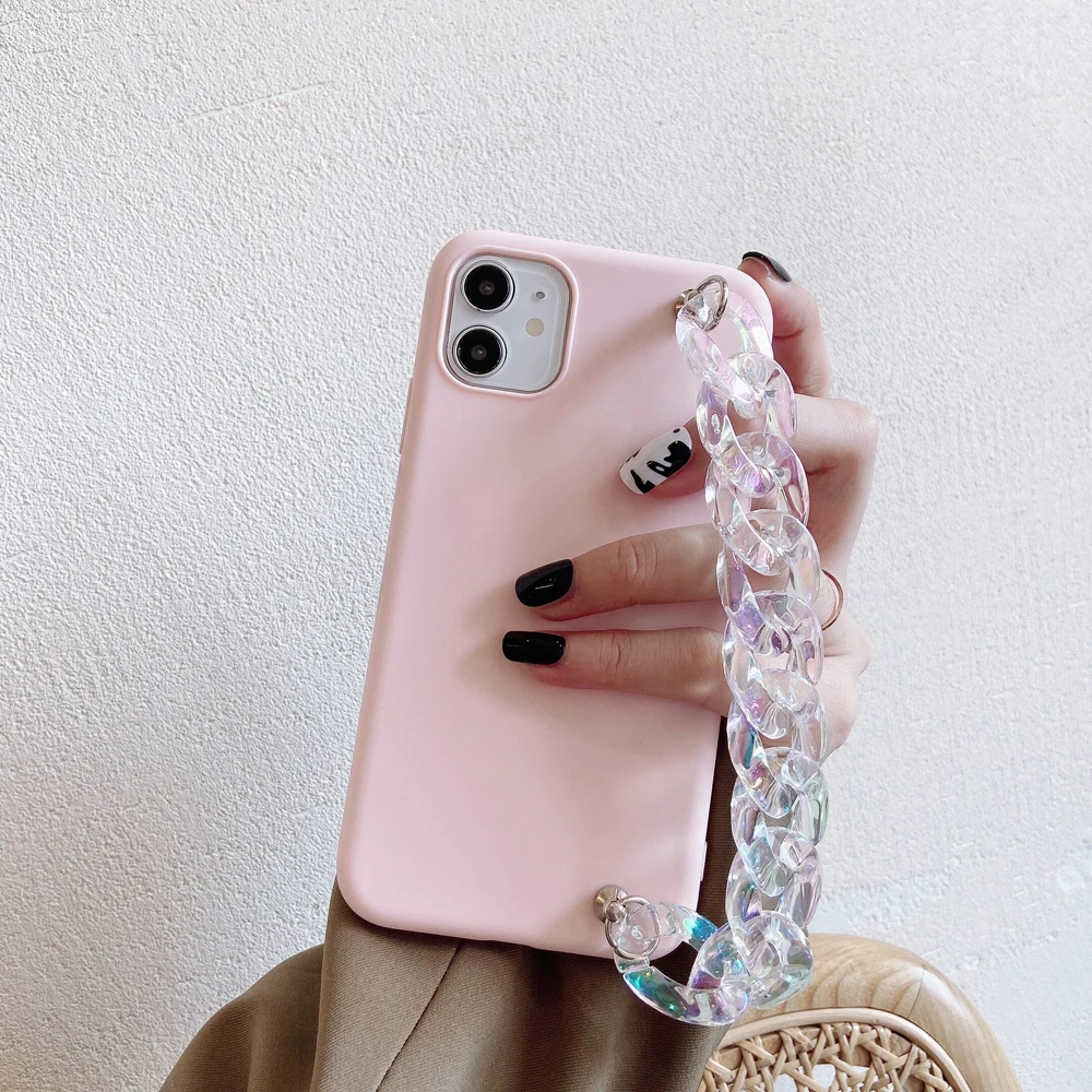 colorful crystal bracelet phone case for oppo a73 2020 realme 5 5i 5s 6i 6s 6 8 pro realme c3 c11 c12 soft silicone black cover free global shipping