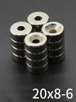 12510pcs round magnet 20x8 6mm neodymium magnet n35 permanent ndfeb super strong powerful magnets imans 20x8 hole 6