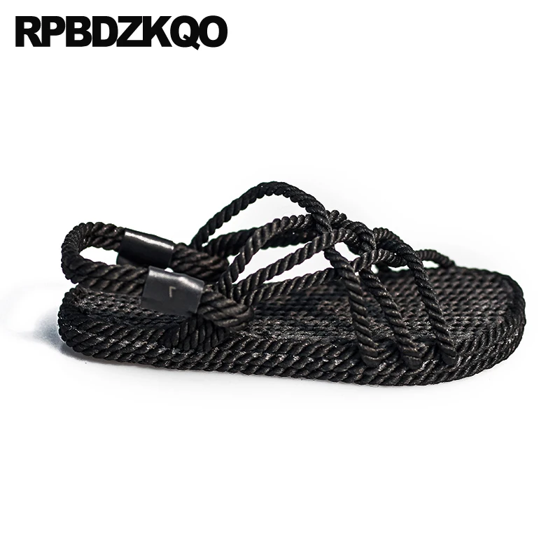 Сандалии женские на плоской подошве Повседневная пляжная обувь с открытым