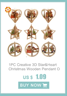 6PCS DIY White&Red Snowflakes Christmas Wooden Pendants Ornaments For Xmas Tree Ornaments Christmas Party Decorations Kids Gift