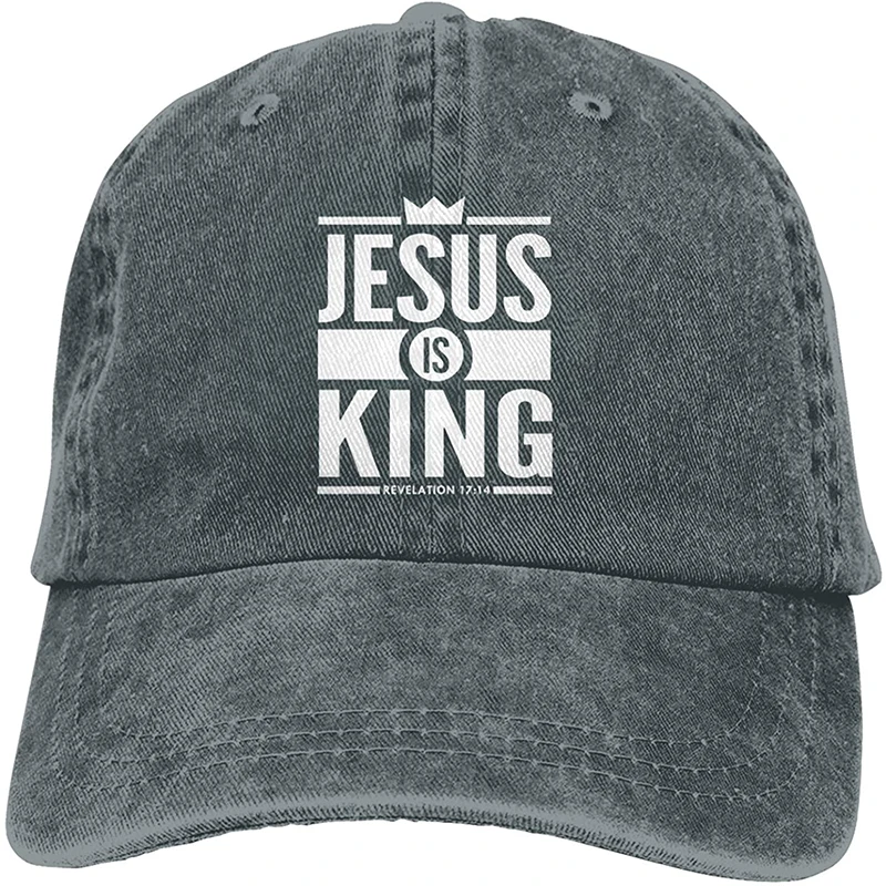 

Jesus is King Denim Dad Hat Cotton Classic Baseball Cap Jeans Casquette Adjustable Trucker Caps