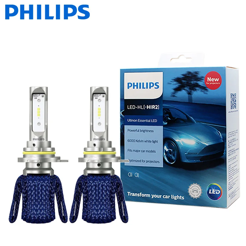 Philips Ultinon Эфирное светодиодный комплект 6000 K 12 V H4 H7 H11 HB3 HB4 H1R2 9005 9006 9012 фар H8 H16