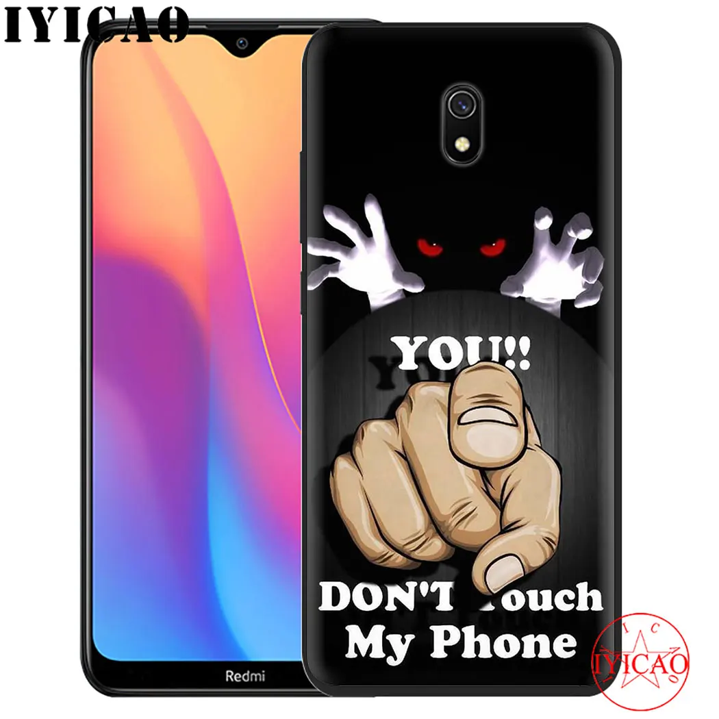 Don t touch my phone Мягкий силиконовый чехол для телефона Redmi Note 4X 5A Prime 6 7 8 Pro 8T