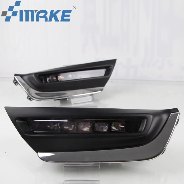 

Car Accessories Daytime Running Light For Honda CR-V CRV 2017 2018 With Turning Signal LED DRL Fog Lamp Daylight Front Light