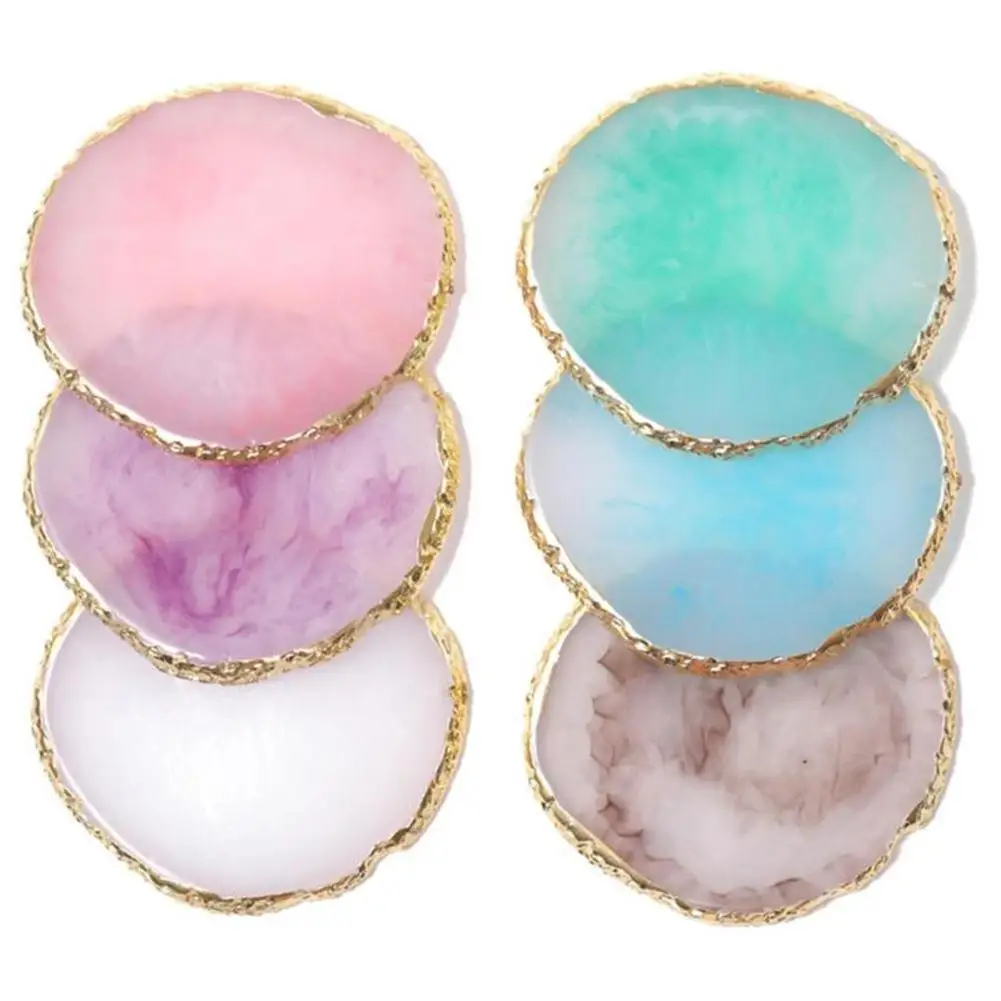 

Resin Jade Stone Palette Eyelash Extensions Color Jade Stone Fake Nail Gel Polish Foundation Mix Polish Pallet Makeup Cosmetics