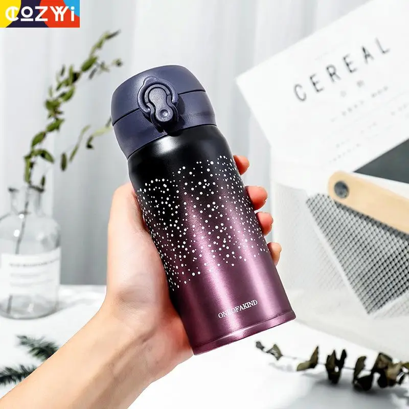 Термокружка звездное небо 500 мл Термос из нержавеющей стали кофейная вакуумная