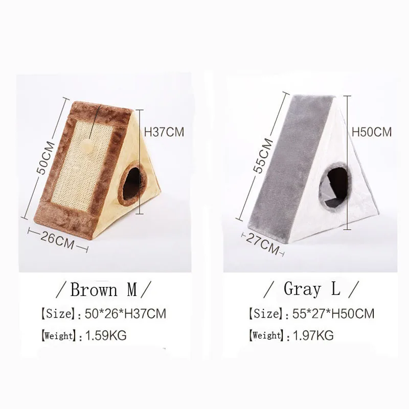 Многофункциональная кровать для кошки, домик для питомца, согревающий лежак из мягкого волокна, кошачья пещера с когтеточкой, игрушка из сизаля, башня, хороший продукт для питомца