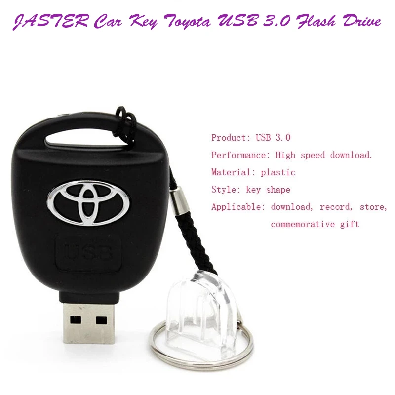 Автомобильный ключ Toyota флеш-накопитель USB 3,0 16 ГБ 32 ГБ 64 Гб 128 ГБ персональный накопитель USB карта памяти Оригинальное хранение подарочной коробки устройство