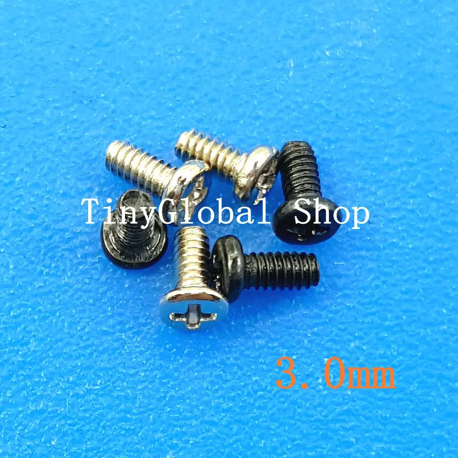 

10pcs/lot New 3.0mm Housing Cross Screw Replacement for Samsung note 4 3 2 note4/3/2 I9500 Galaxy S4 S5 S3 S2 I9300 N7100
