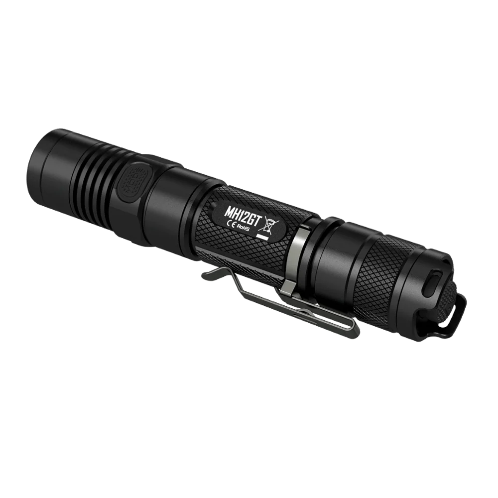 NITECORE MH12GT USB непосредственно перезаряжаемый светильник-вспышка CREE XP-L HI V3 светодиодный фонарь 320 м для занятий спортом на открытом воздухе, спасательный светильник
