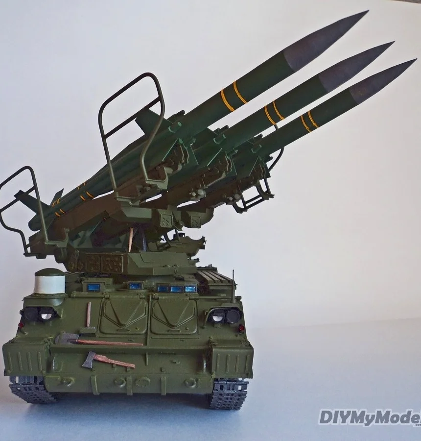 DIYMyModel-SA-6 a escala 1:25 para defensa a&eacute;rea, 2K12, modelo de papel artesanal, rompecabezas, juguete hecho a mano-0