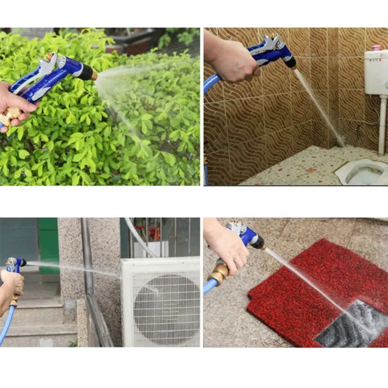 

High Pressure Garden Water Hose Spray Adjustable Brass Nozzle Watering Car Washing Sprinkler Tools