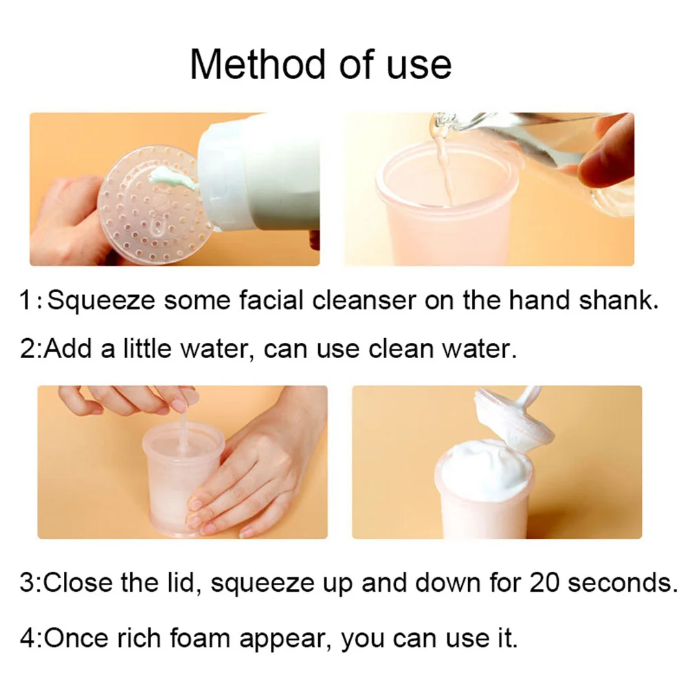 1 шт. портативный пенообразующий стакан для очищения лица шампуня душа и ванны