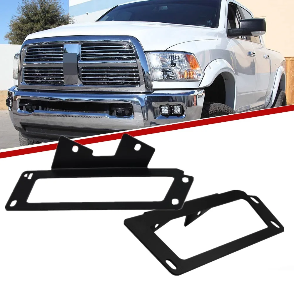 

1 Pair Front Bumper Fog Light Mounting Brackets For Dodge Ram 1500 2500 3500