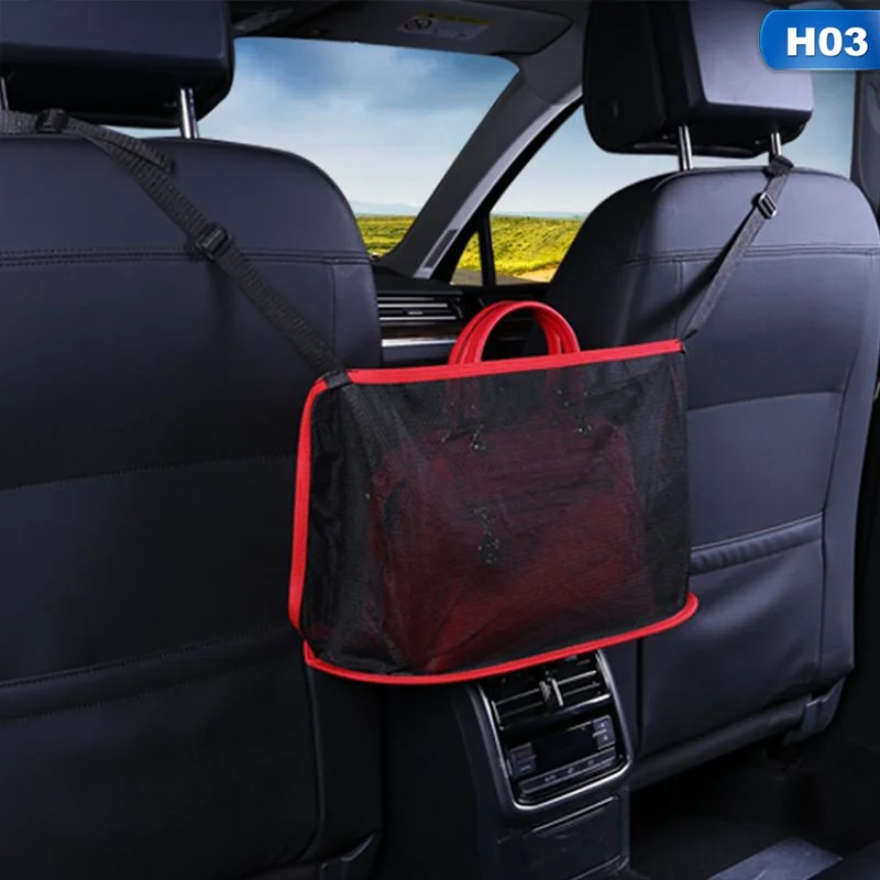 

Car Seat Storage Net Pocket Handbag Holder Organizer Bag Multifunction Storage Interior Stowing Tidying Mesh Pocket Universal