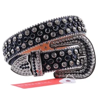 fashion gothic belts rhinestone waist belt for men women luxury strap diamond studded belt buckle designer jeans ceinture belt