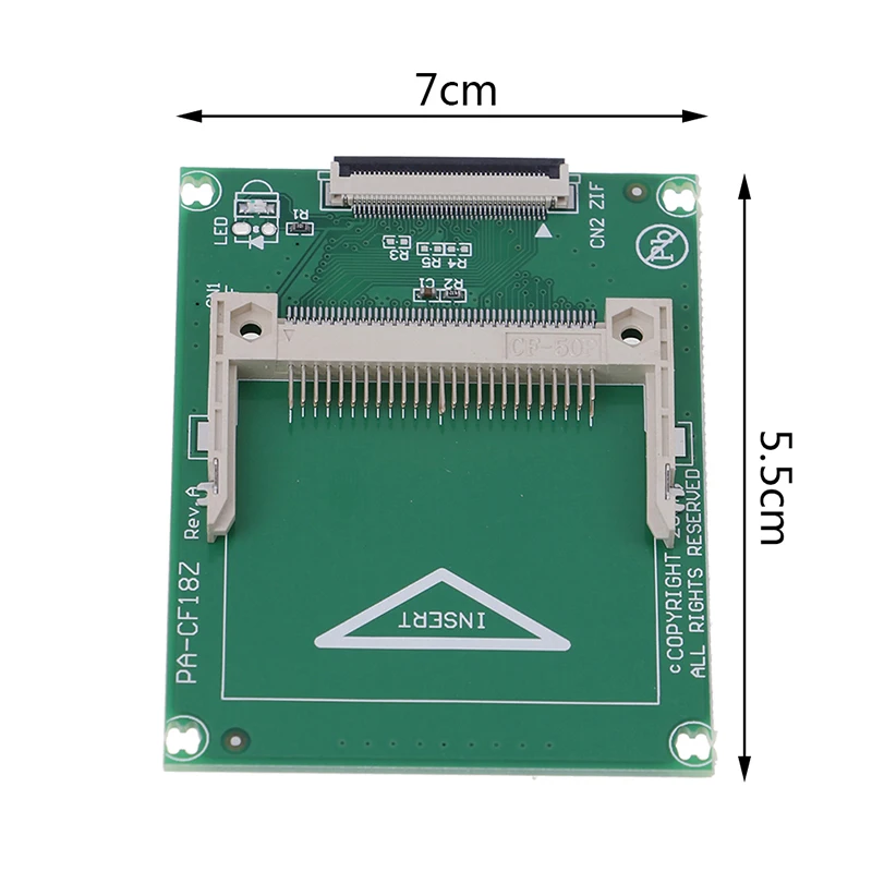 1 8 дюймов В переменного тока 50 Pin Compact Flash карты памяти CF карт в ZIF/CE адаптер внешний
