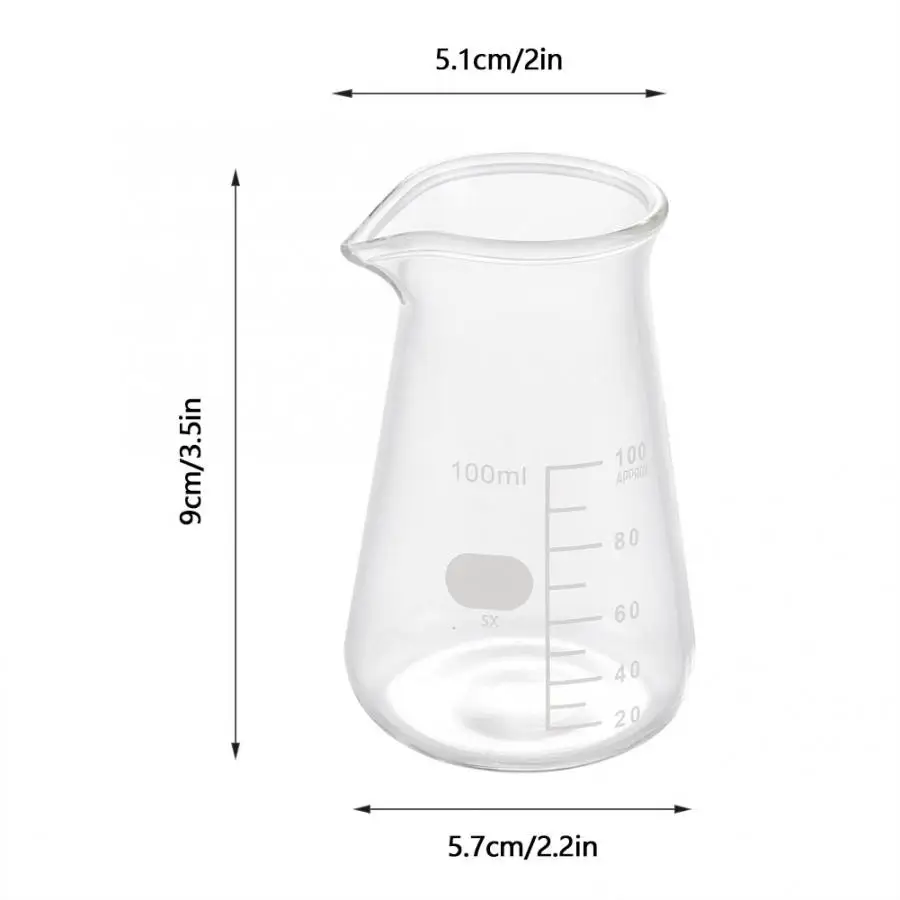 Стеклянная фотография 100 мл фотографический кофейник с защитой от высоких