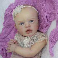 unfinished 20inch reborn doll kit aleyna popular cute face fresh color soft touch doll parts with coa