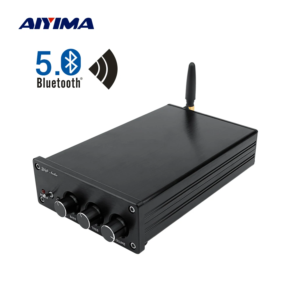 AIYIMA усилитель звука TAS5613 QCC3003 2 1 Bluetooth Класс D 150 Вт + 75Wx2 сабвуфера DAC декодер