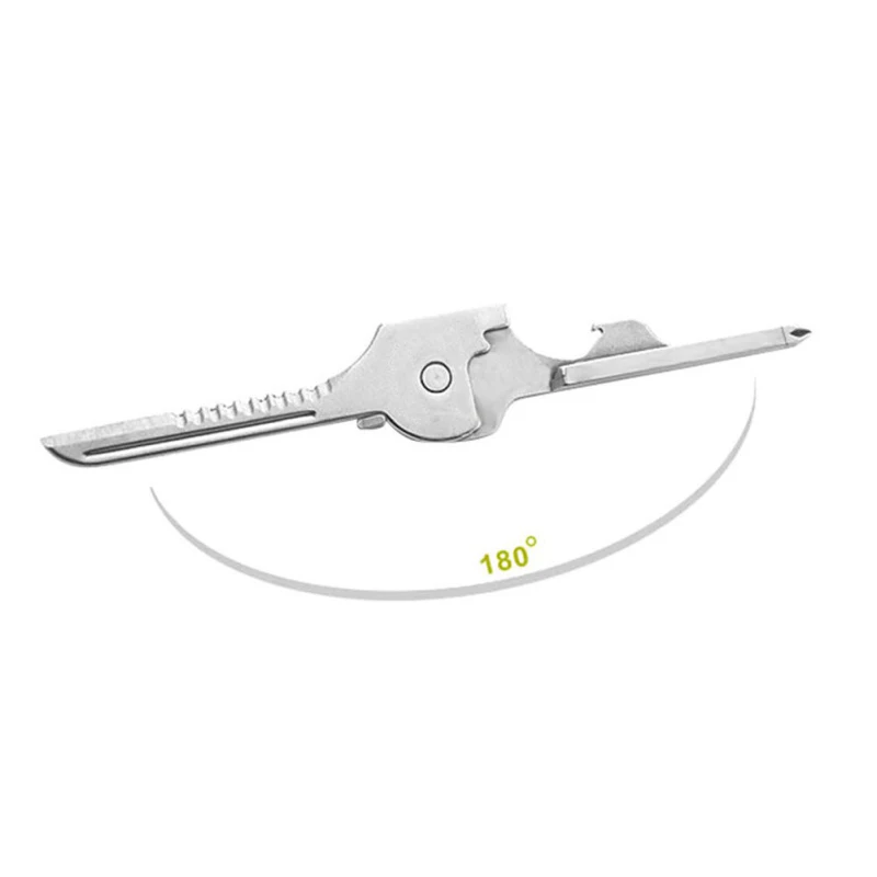6-in-1 Mini Cutter Multi-tool Folding Stainless Steel Screwdriver Bottle Opener Outdoor Key Chain Tool | Спорт и развлечения
