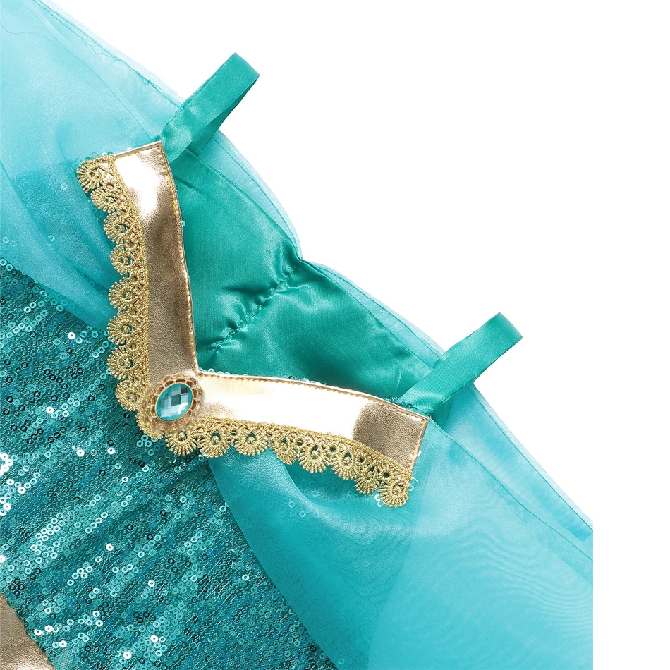 Jasmine Princess Dress Up Of Aladdin The Magic Lamp Costume Girls Birthday Party Halloween Fantasy Top Pants |