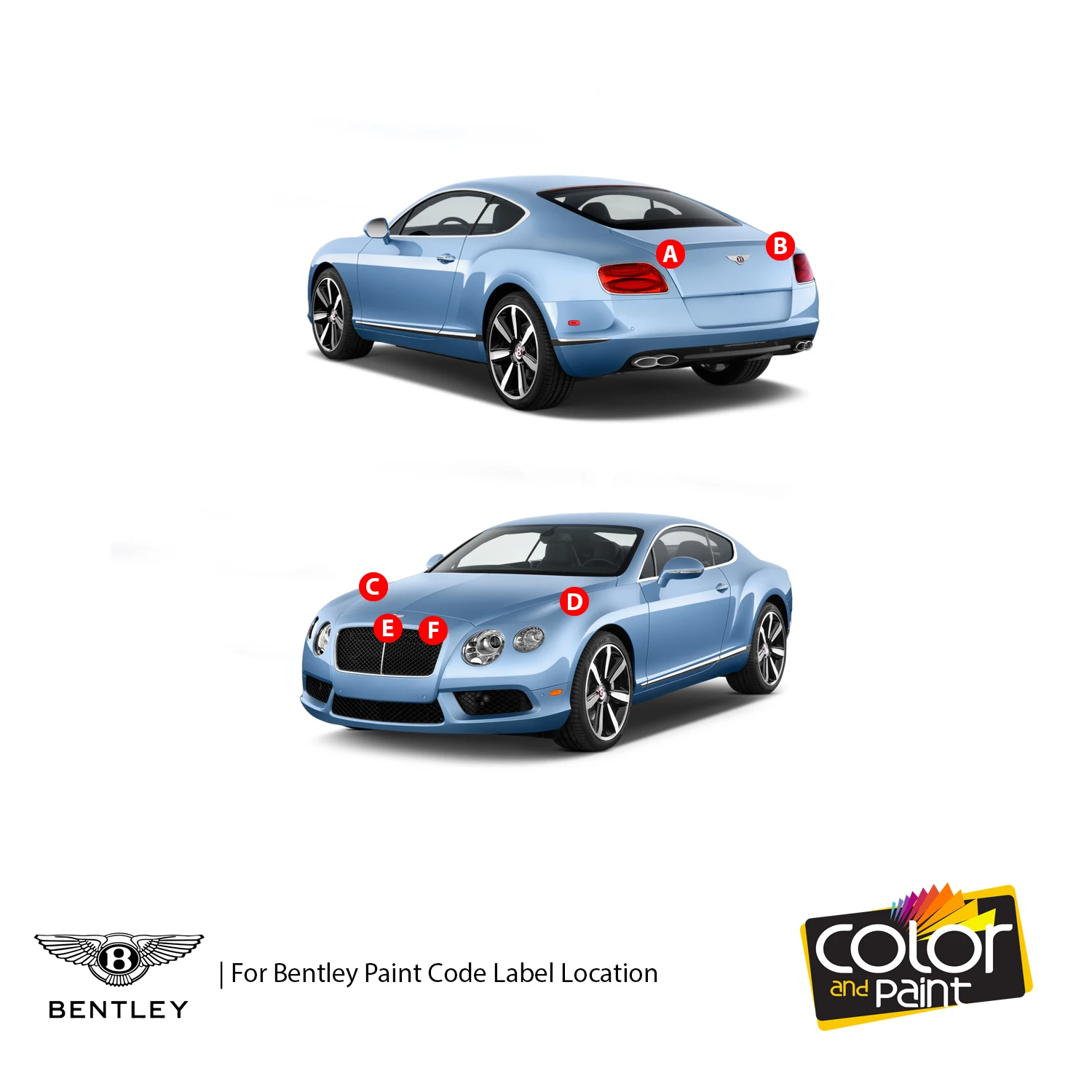 

Color and Paint for Bentley Automotive Touch Up Paint - REEF BLUE MET - LO5H - Paint Scratch Repair, exact Match